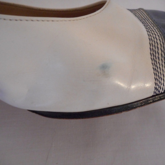 Salvatore Ferragamo Sz 7.5 AAA Blue/white wingtip - Picture 7 of 8